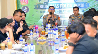 Humas Polda Jambi Coffee Morning Bersama Pegiat Media Sosial dan Influencer
